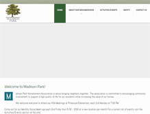 Tablet Screenshot of madisonparkcharlotte.org